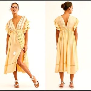 Free People Will Wait For You Midi Dress M